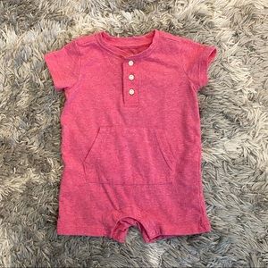 Baby heathered henley shortie